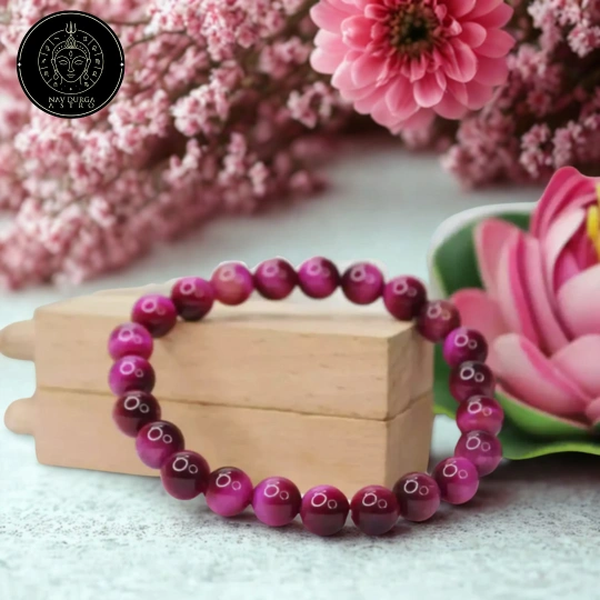 Pink Star Tiger Bracelet - To Boost Confidence & Courage